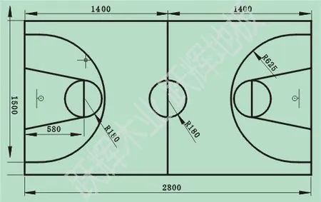 篮球场地标准尺寸图片简易图（轻松搞定篮球场地规划）