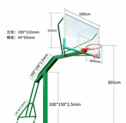 篮球架安装尺寸示意图及注意事项-第2张图片-www.211178.com_果博福布斯