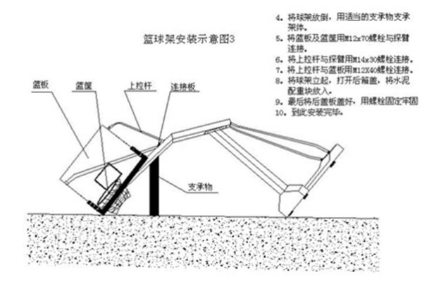 篮球架安装尺寸示意图及注意事项-第3张图片-www.211178.com_果博福布斯